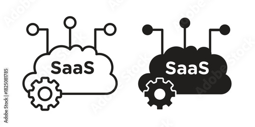 SaaS icons. High-quality vector designs