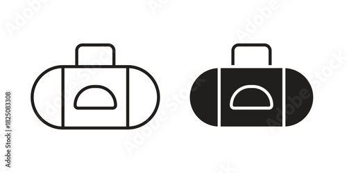 Sports bag icons. High-quality vector designs