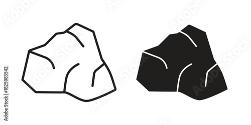 Stone icons. High-quality vector designs