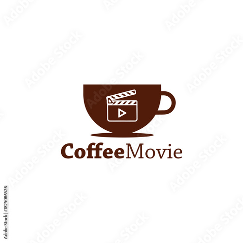 Coffee Movie Logo Vector Symbols