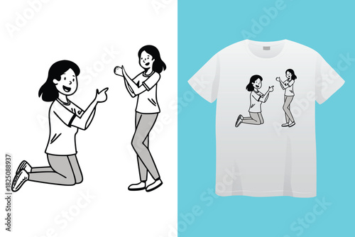 Stay Positive, Work Hard -Humorous and Playful Quote Vector – Hand Drawn Brush Text Typography Design