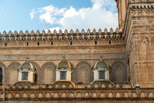 Architectural Details of Palatine Chapel in Sicily, Italy