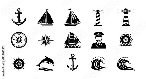 Nautical adventure awaits with this seafaring collection of iconic maritime elements