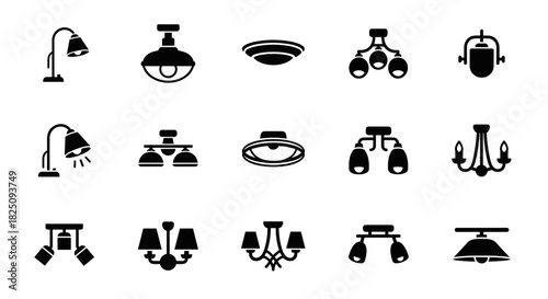 Elegant lighting fixtures showcase for interior design projects, modern and traditional styles