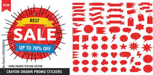 A Diverse Collection of Star-Shaped Vector Elements for Creative Collage and Graphic Design Projects