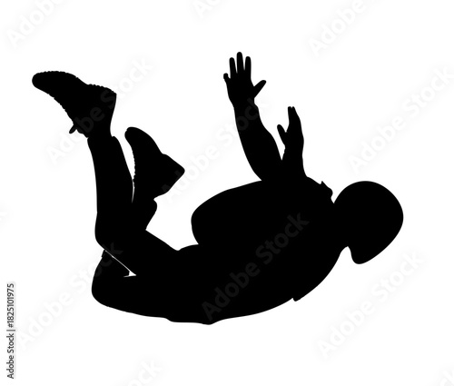 Skybound Momentum, Black silhouette symbolizing adventure and gravity