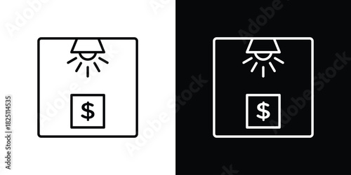Business incubator icon symbol, Set of line icons pack