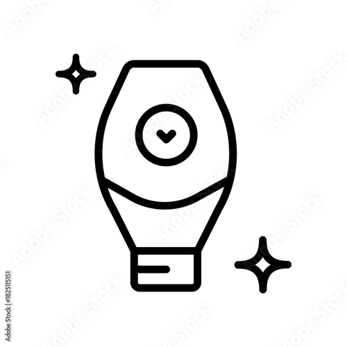 Cream, serum, lotion outline icon. Cosmetics container or jar symbol. Skin care, body and face skin, moisturizer cream, lotion, serum. Vector isolated illustration.