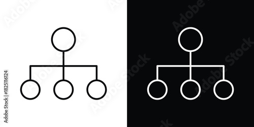 classification icon symbol, Set of line icons pack