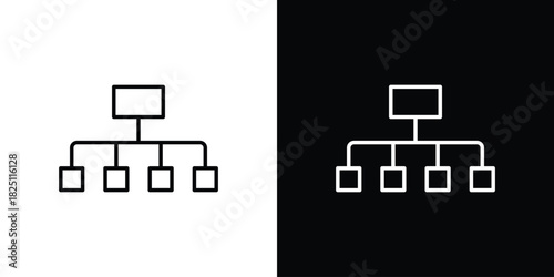 classification icon symbol, Set of line icons pack