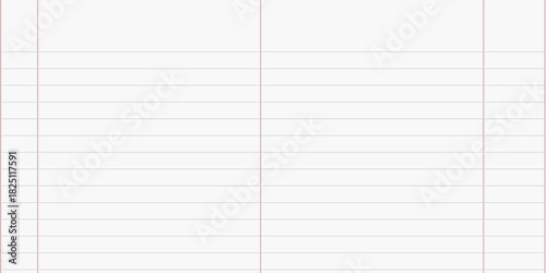 Notebook paper background. Lined notebook paper. crumpled paper background