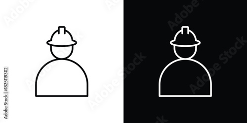 Engineer icon symbol, Set of line icons pack