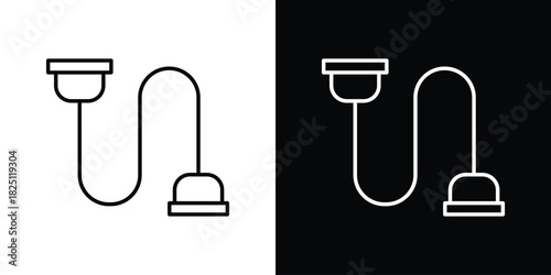 Exercise bands icon symbol, Set of line icons pack