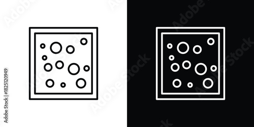 Heat Map icon symbol, Set of line icons pack