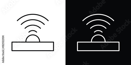 Infrared icon symbol, Set of line icons pack