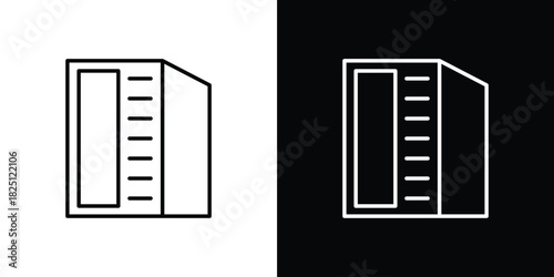 Infrared heat cabin icon symbol, Set of line icons pack