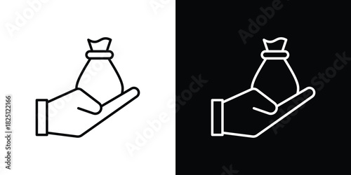 Inheritance law icon symbol, Set of line icons pack