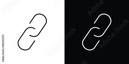 Link icon symbol, Set of line icons pack