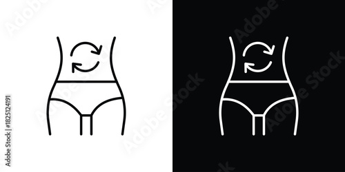 Metabolism icon symbol, Set of line icons pack