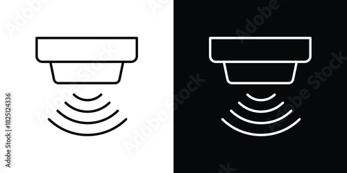 Motion sensor icon symbol, Set of line icons pack