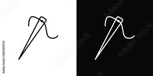 Needle icon symbol, Set of line icons pack