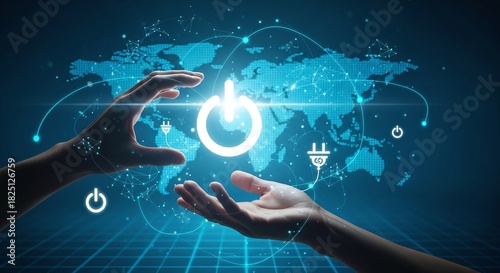 Global Power Switch Hands Shaping a Connected World with Energy and Technology
