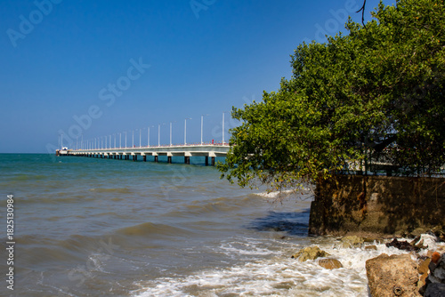 View of the sea and the Covenas pier