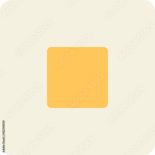 Free Download Simple Mustard Yellow Square Shape Centered on Off White Background Minimalist Geometric Design - GFXLoad