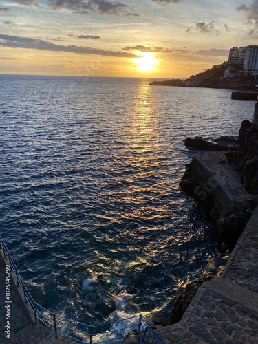 sunset over the sea