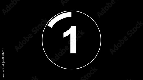 Wallpaper Mural Circle countdown timer 5 seconds animation from 5 to 0 seconds, 5 Seconds countdown timer, Countdown timer, circle countdown animation for special deal Promotions. Torontodigital.ca