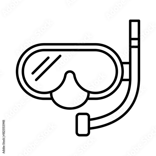 snorkel gear icon