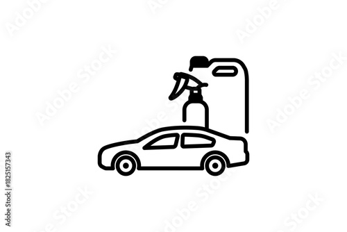 Car Cleaning and washing equipment Concept Vector Icon Design, Carwash and Detail Center equipment on white background