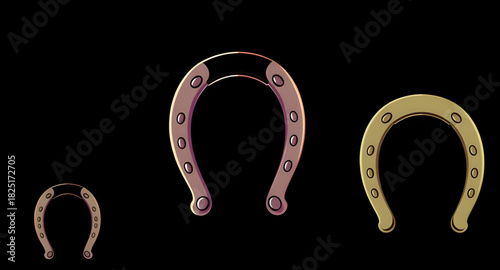 horseshoe, vector, lucky, charm, metallic, iron, symbol, shape, Uform, fortune, western, cowboy, rustic, equestrian, equine, saddle, stable, vintage, classic, silhouette, outline, clipart, design, gra
