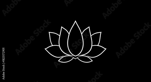 lotus,silhouette,flower,vector,blossom,petals,outline,shape,icon,floral,nature,botanic,spiritual,zen,mandala,bloom,waterlily,decorative,solid,black,minimal,elegant,clean,form,figure,classic,ornament,p