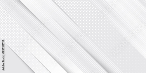 Grey white abstract background paper shine and layer element vector for presentation design. Suit for business, corporate, institution, party, festive, seminar, and talks