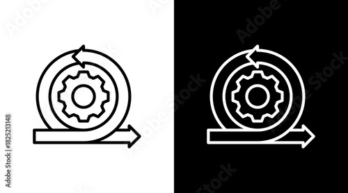 Agile Methodology With Icon Set Design