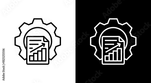 Project Management With Icon Set Design