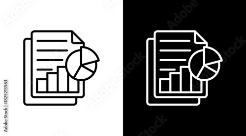 Report With Icon Set Design