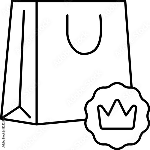 Line Art Luxury Product Icon