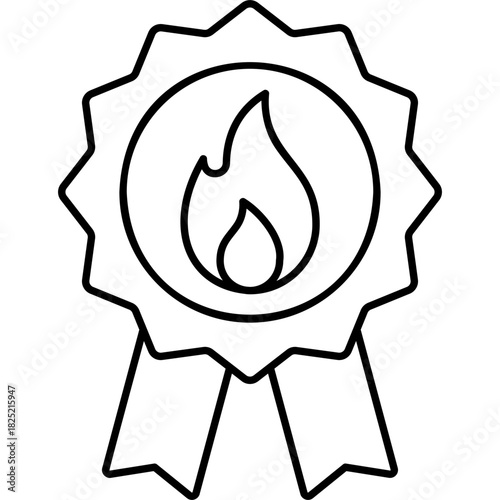 Line Art Hot Item Icon