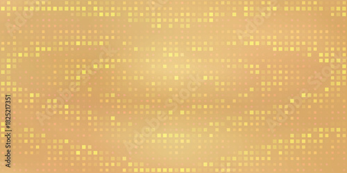 Abstract geometric background with tiles. Beige pixel vector texture. Digital business background. Trend illustration