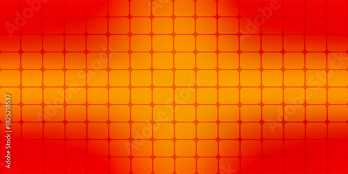 Orange tiles wall for bistro or floor for fast food cafe. Grid or cubes background
