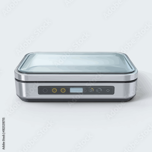 A Modern Stainless Steel Electric Grill for Kitchen Use