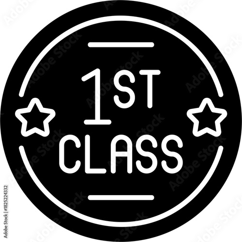 Glyph Solid First Class Icon