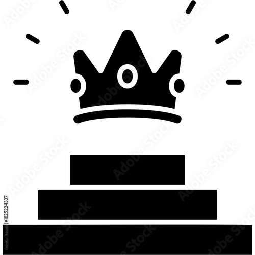 Glyph Solid Top Tier Icon