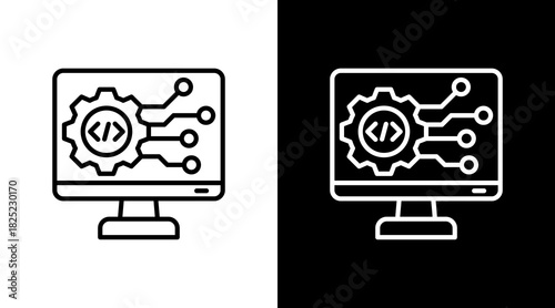 Software Development With Icon Set Design