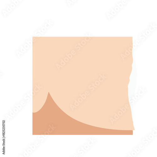 Abstract Skin Tone Layers with a Torn Edge, Vector Illustration
