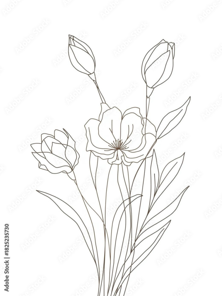 Obraz premium vector illustration of a flower