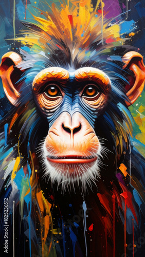 Schimpansen Portrait