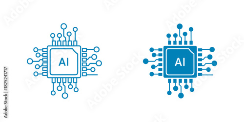 Vector illustration set of a modern smart video doorbell, showing both outline and flat color design versions isolated on